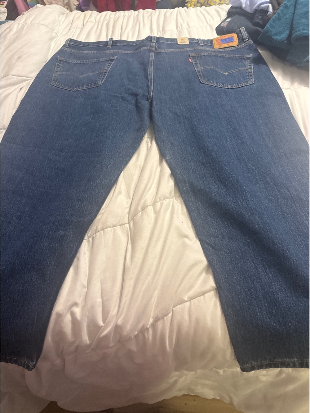 Levi's 550 Relaxed Fit Jeans 52x28 Blue Denim